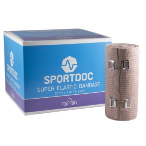Super Elastic Bandage - 6 ruller - 12cm x 7m