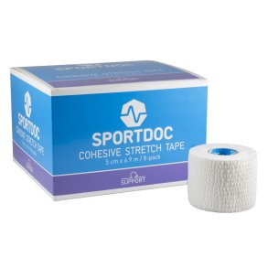 Cohesive Stretch Tape - 8 ruller - 5cm x 6,9m