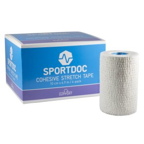 Cohesive Stretch Tape - 4 ruller - 10cm x 6,9m